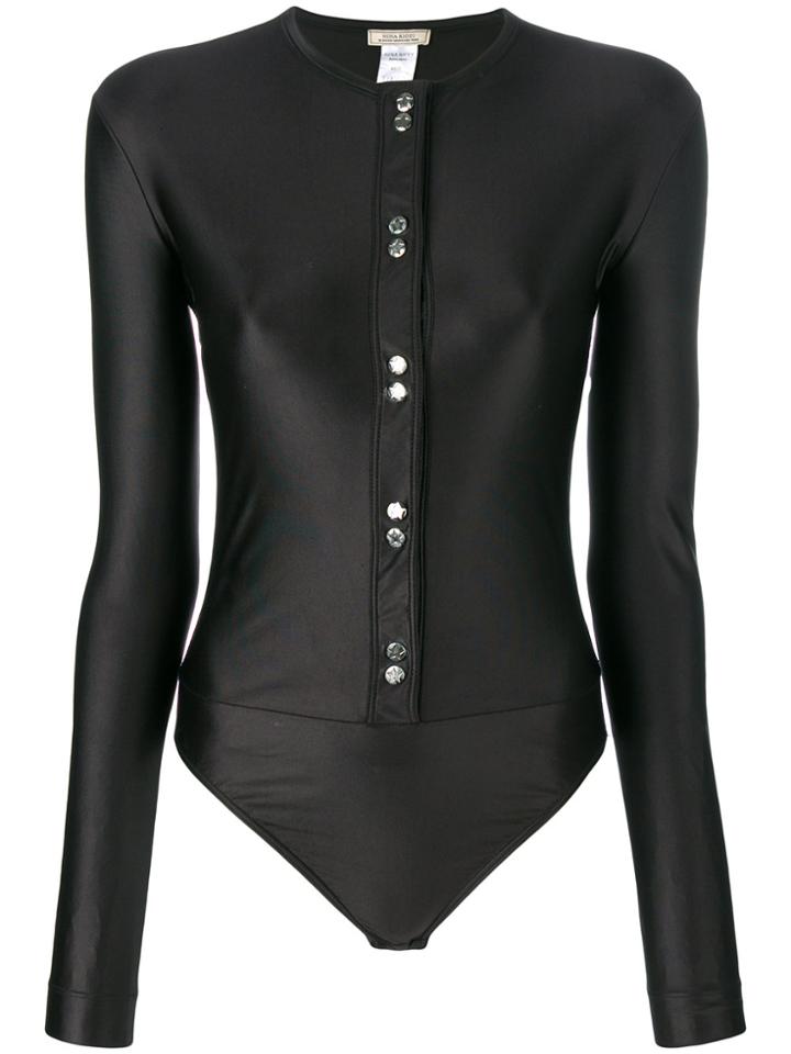 Nina Ricci Long Sleeved Body Suit - Black