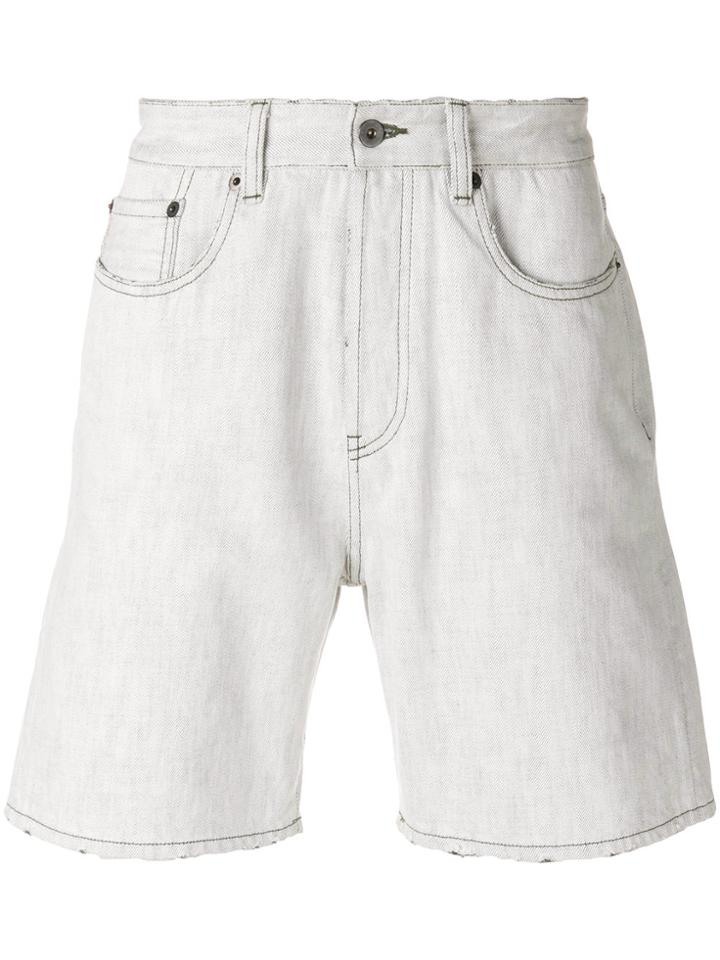 Natural Selection Straight-leg Shorts - Blue