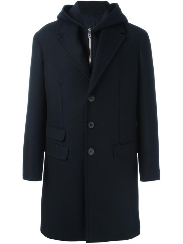 Neil Barrett Layered Hooded Coat