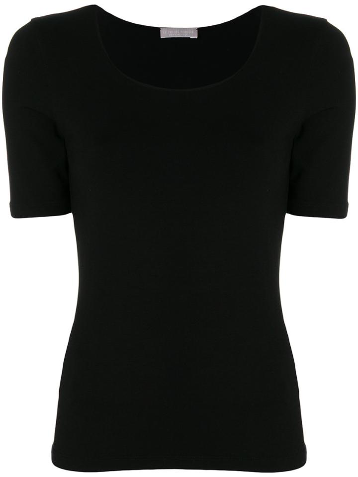 Le Tricot Perugia Basic T-shirt - Black