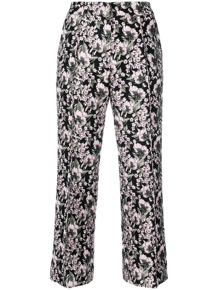 Giuseppe Di Morabito Floral Cropped Trousers - Black