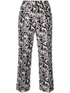 Giuseppe Di Morabito Floral Cropped Trousers - Black