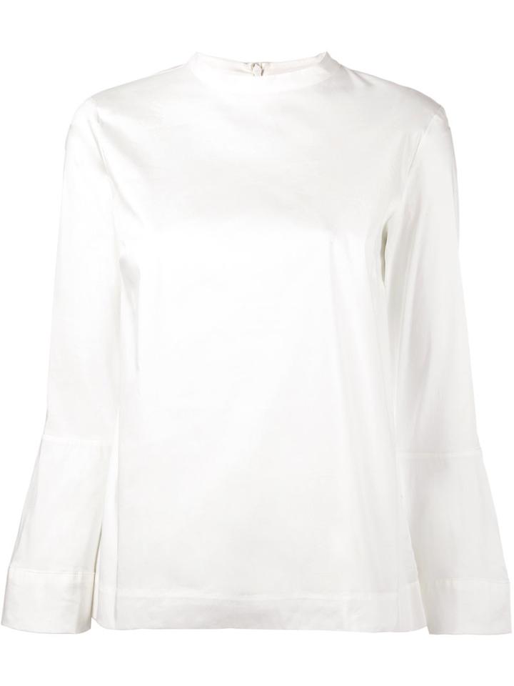 Just Female - Barb Blouse - Women - Cotton/polyamide/spandex/elastane - Xs, White, Cotton/polyamide/spandex/elastane