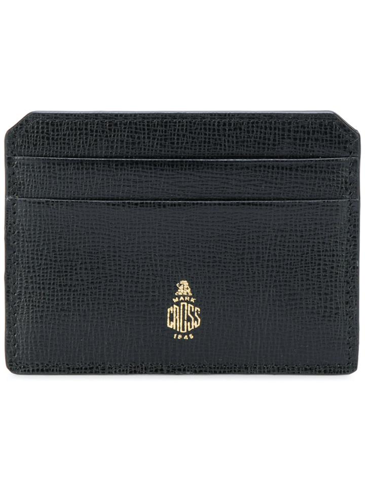 Mark Cross Logo Print Purse - Black