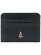 Mark Cross Logo Print Purse - Black