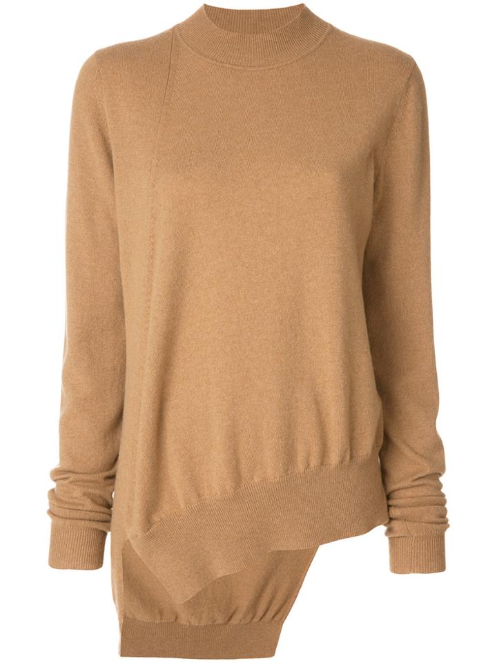 Jil Sander Asymmetric Jumper - Nude & Neutrals