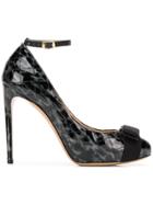 Salvatore Ferragamo Vintage 2000's Ankle Strap Pumps - Black