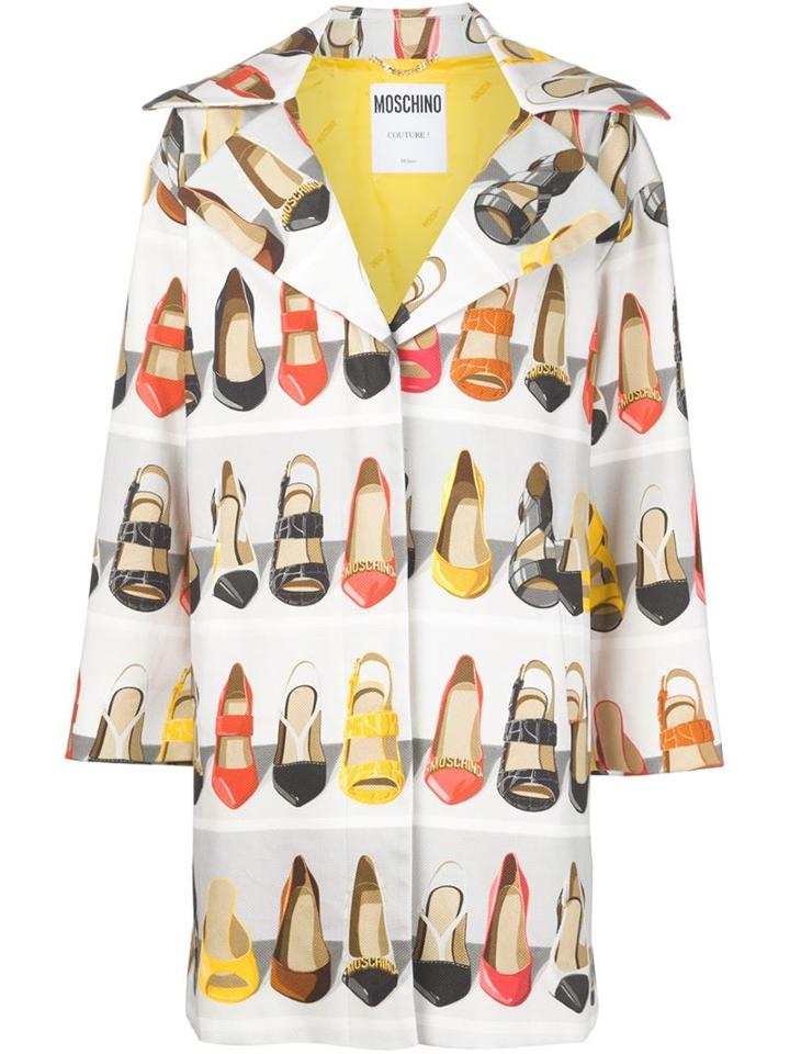 Moschino Shoe Print Coat