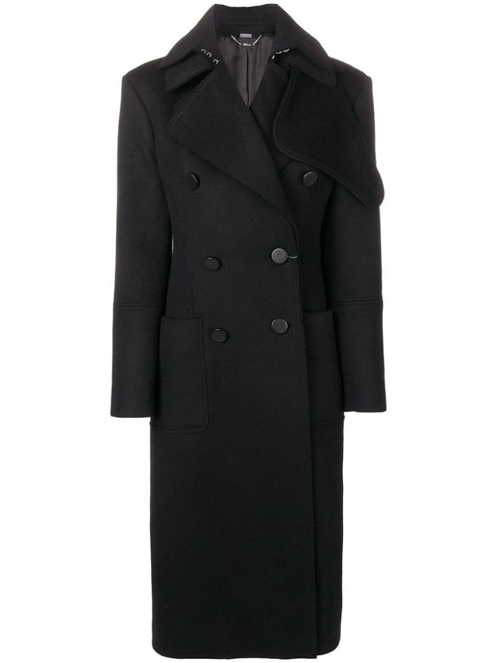 Alexander Mcqueen Classic Double-breasted Coat - Black