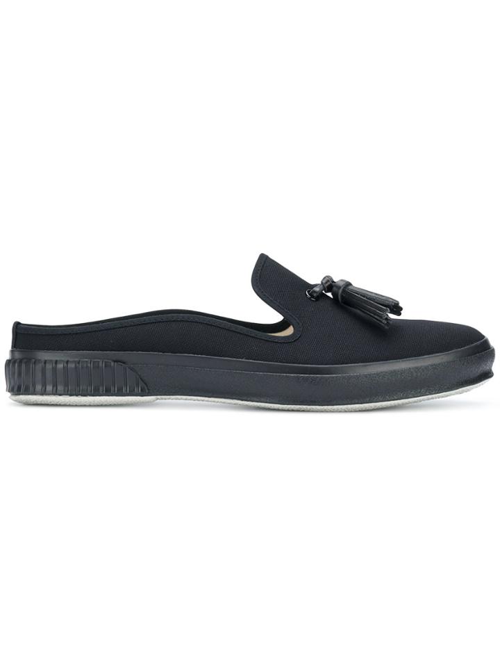 Hender Scheme Open Back Loafers - Black