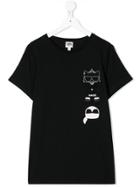 Karl Lagerfeld Kids Teen Graphic Print T-shirt - Black