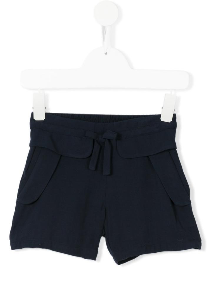 Chloé Kids - Lace-up Shorts - Kids - Viscose - 6 Yrs, Blue