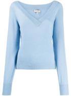 Emilio Pucci V-neck Jumper - Blue