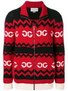 Gucci Mirrored Gg Wool Jacket - Black