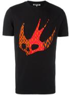 Mcq Alexander Mcqueen 'swallow' T-shirt, Men's, Size: Large, Black, Cotton