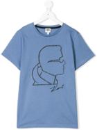 Karl Lagerfeld Kids Karl Print T-shirt - Blue