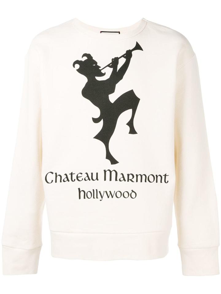 Gucci Printed Sweatshirt - Neutrals