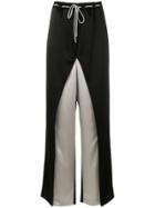 Ssheena Asymmetric Design Trousers - Black