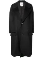 Comme Des Garçons Noir Kei Ninomiya Oversized Buttoned Coat - Black