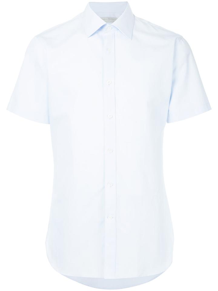 Gieves & Hawkes Short Sleeve Shirt - Blue