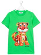 Moschino Kids Tiger Print T-shirt, Boy's, Size: 14 Yrs, Green