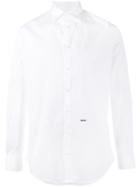 Dsquared2 'mb' Classic Shirt, Men's, Size: 52, White, Cotton/spandex/elastane