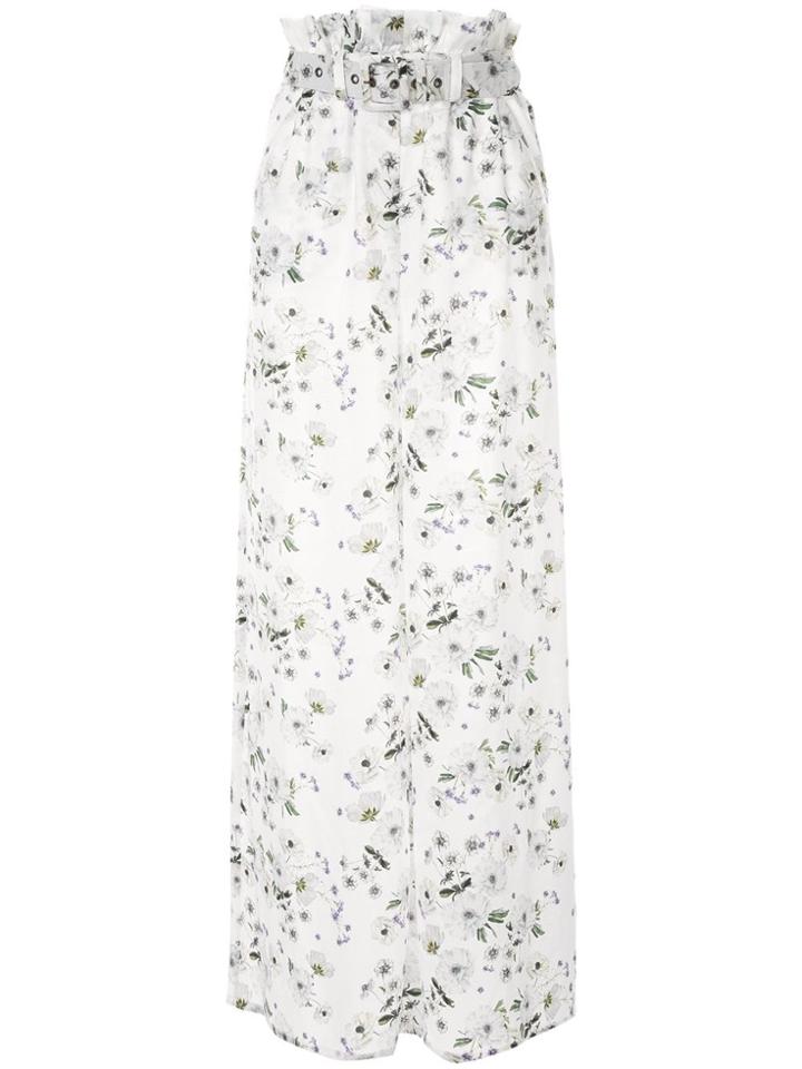 We Are Kindred Belted Palazzo Trousers - White