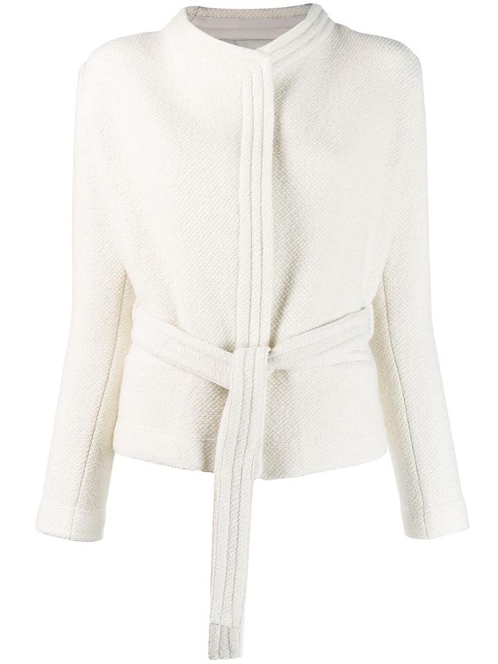 Iro Fitted Wrap Style Jacket - White