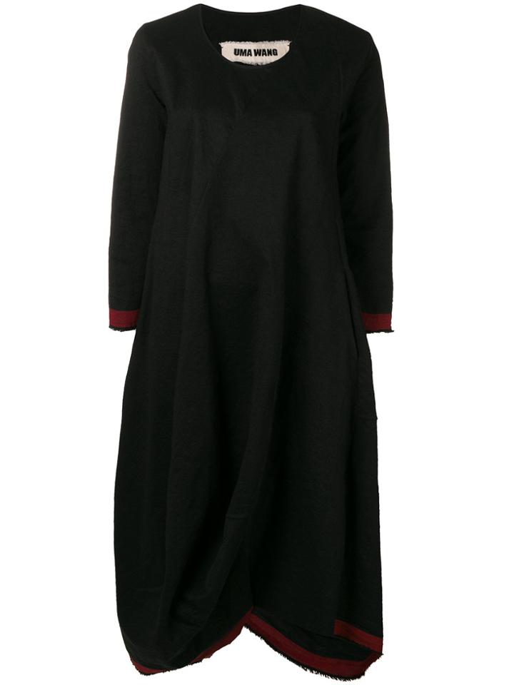 Uma Wang Flared Pocket Dress - Black