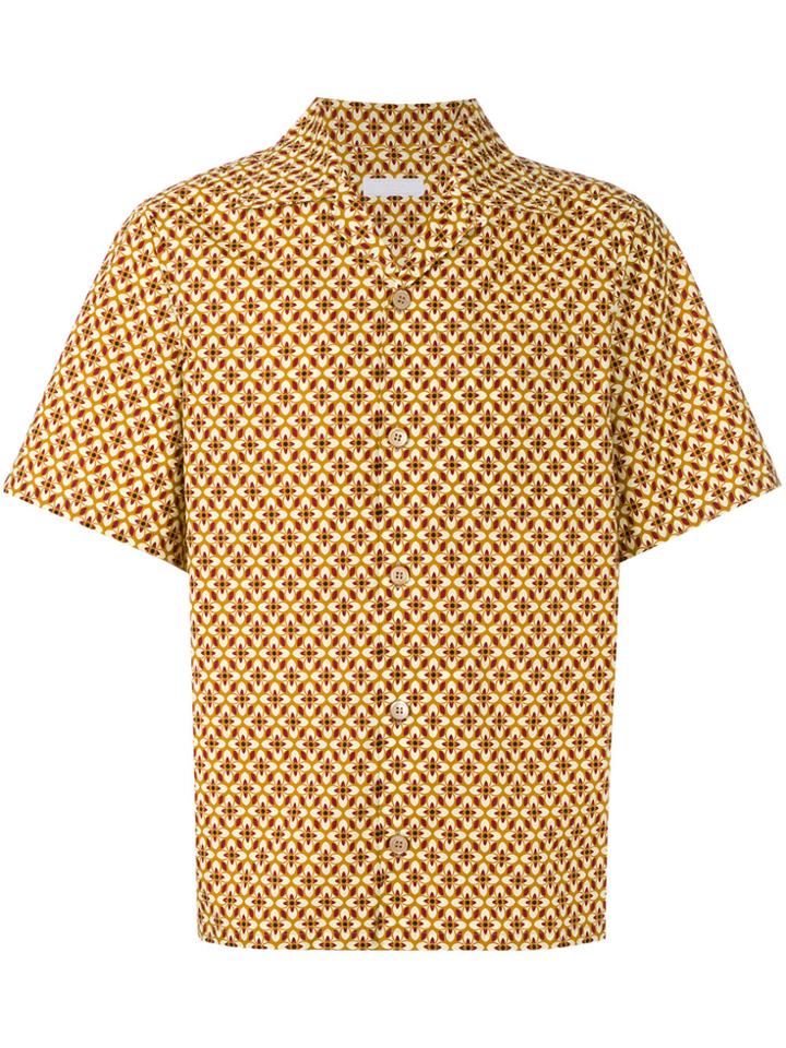 Prada Wallpaper Print Shirt - Yellow & Orange