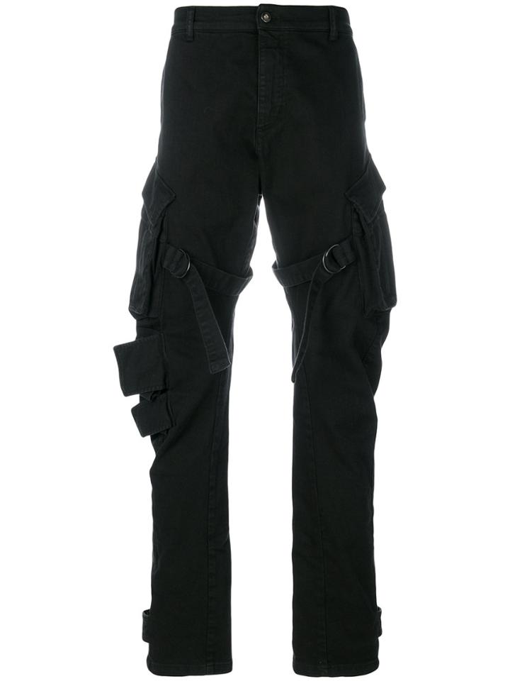 Andrea Ya'aqov Cargo Trousers - Black