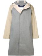 Mackintosh Grey & Fawn Bonded Cotton Oversized Hooded Coat Gr-122/cb