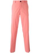 Ps By Paul Smith Classic Tailored Trousers, Men's, Size: 30, Pink/purple, Cotton