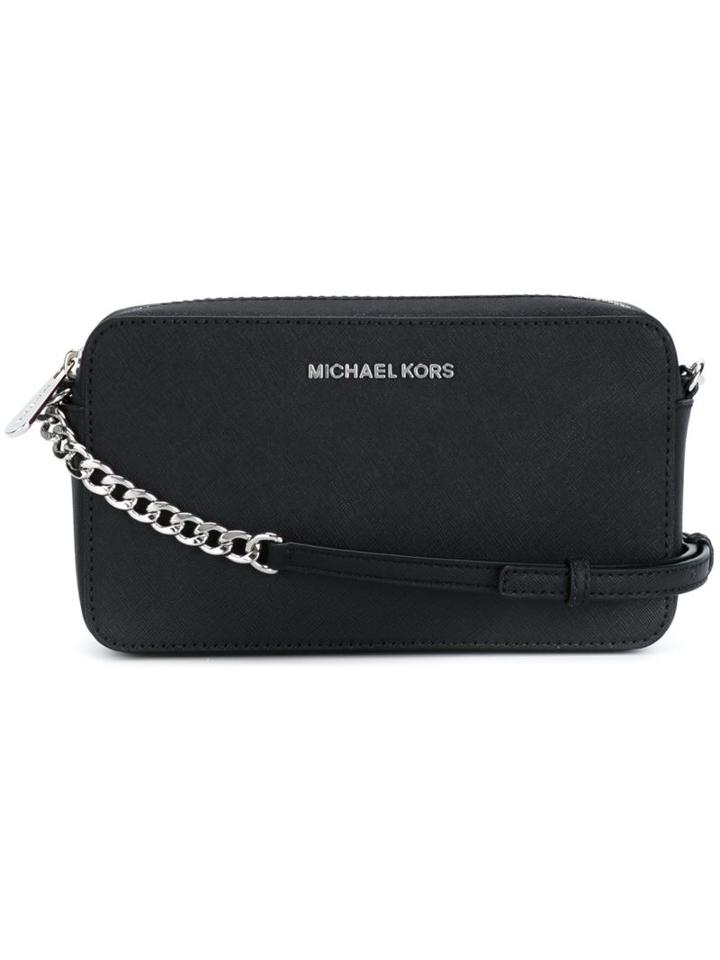 Michael Michael Kors - 'jet Set Travel' Crossbody Bag - Women - Leather - One Size, Women's, Black, Leather