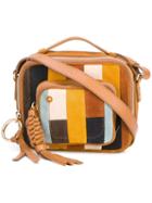 See By Chloé Patchwork Patti Camera Crossbody Bag, Women's, Brown, Calf Leather
