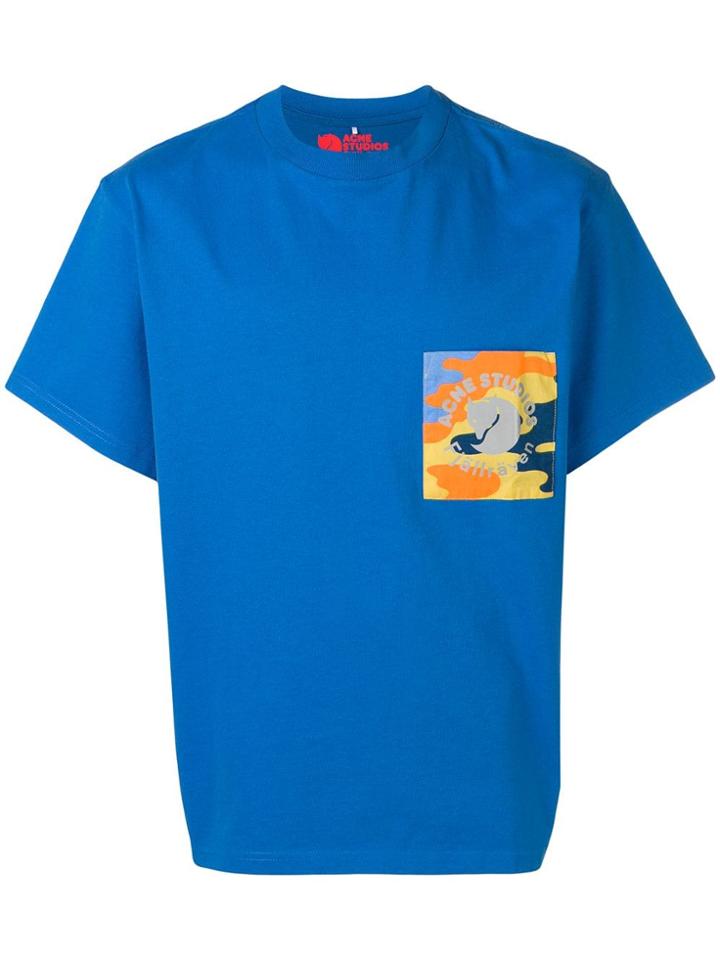 Acne Studios Fjällräven Räv Patch T-shirt - Blue