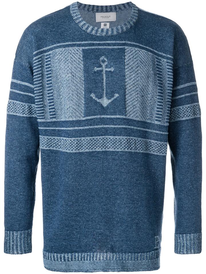 Pringle Of Scotland Anchor Jumper - Blue
