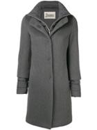 Herno Cropped Sleeve Overcoat - Grey