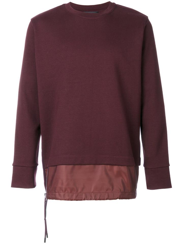 Diesel Black Gold - Double Hem Sweatshirt - Men - Cotton/nylon - Xl, Red, Cotton/nylon