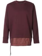 Diesel Black Gold - Double Hem Sweatshirt - Men - Cotton/nylon - Xl, Red, Cotton/nylon