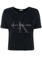 Calvin Klein Jeans Short Sleeved Logoed T-shirt - Black
