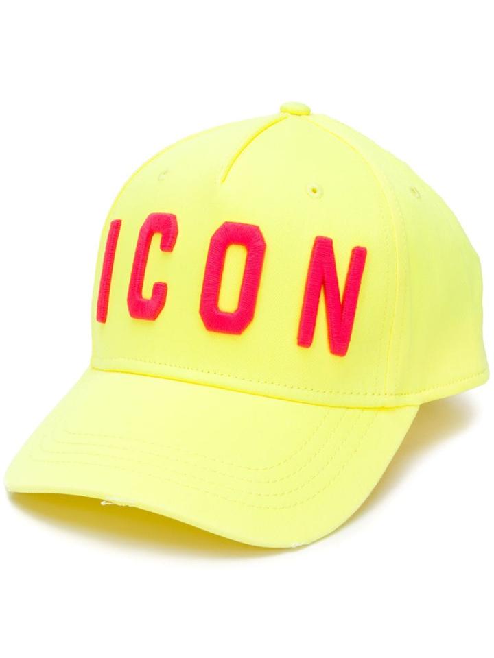 Dsquared2 Icon Patch Cap - Yellow