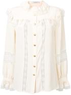 Philosophy Di Lorenzo Serafini Ruffled Neck Shirt - Neutrals