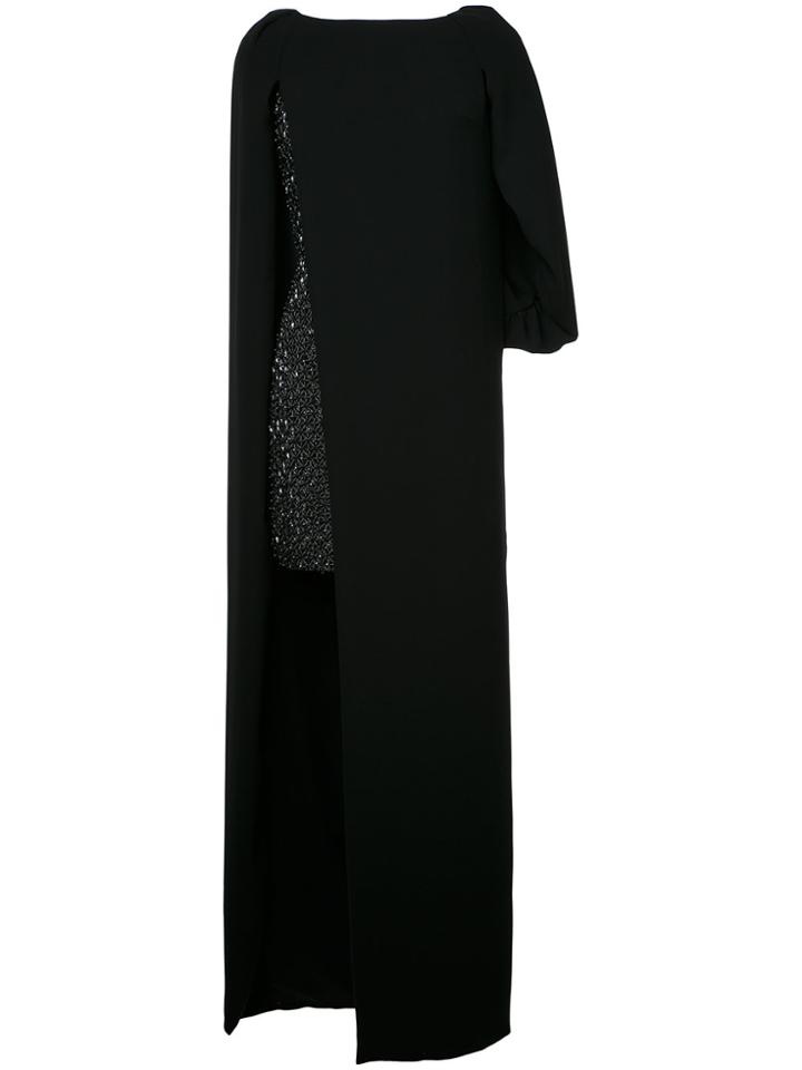 Monique Lhuillier Overlay Dress - Black