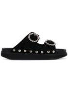 Isabel Marant Noddi Studded Slides - Black