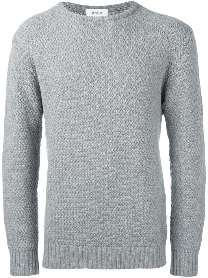 Soulland 'rickets' Jumper, Men's, Size: Medium, Grey, Polyamide/wool