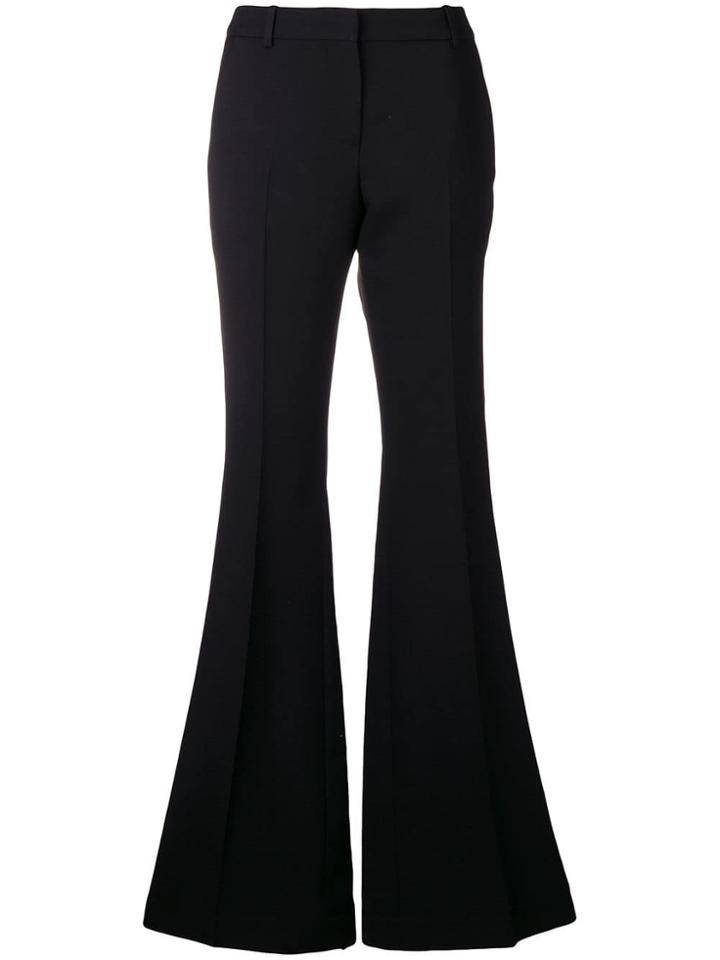 Alexander Mcqueen High Waisted Flared Trousers - Black
