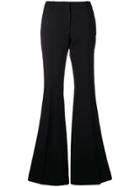 Alexander Mcqueen High Waisted Flared Trousers - Black