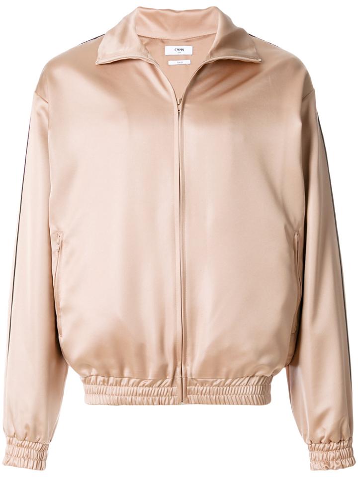 Cmmn Swdn Zipped Bomber Jacket - Pink & Purple