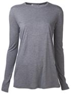 T By Alexander Wang Classic Pocket T-shirt, Women's, Size: Small, Grey, Rayon